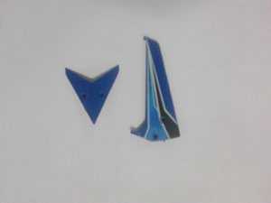 RCToy357.com - WLtoys WL V319 toy Parts Tail decorative set(blue)